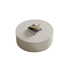 Unique Round Wood Coffee Table With Contemporary Black Drum Base Black / 31.5L X 31.5W 13H Tables