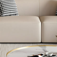 Tech Cloth Upholstered Modern 3-Seat Sofa With Foam Fill And No Distressing