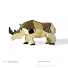 Modern Simple Resin Flocking Animal Character Cartoon - ALINDA DECOR