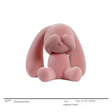 Modern Simple Resin Flocking Animal Character Cartoon - ALINDA DECOR