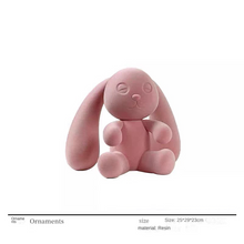 Modern Simple Resin Flocking Animal Character Cartoon - ALINDA DECOR