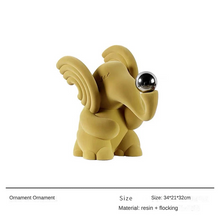 Modern Simple Resin Flocking Animal Character Cartoon - ALINDA DECOR