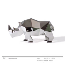 Modern Simple Resin Flocking Animal Character Cartoon - ALINDA DECOR