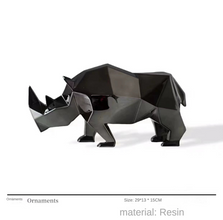 Modern Simple Resin Flocking Animal Character Cartoon - ALINDA DECOR