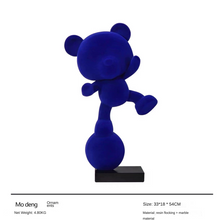 Modern Simple Resin Flocking Animal Character Cartoon - ALINDA DECOR