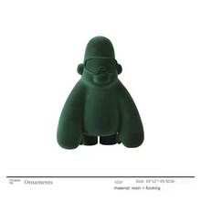 Modern Simple Resin Flocking Animal Character Cartoon - ALINDA DECOR