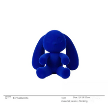 Modern Simple Resin Flocking Animal Character Cartoon - ALINDA DECOR