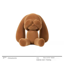 Modern Simple Resin Flocking Animal Character Cartoon - ALINDA DECOR