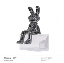 Modern Simple Resin Flocking Animal Character Cartoon - ALINDA DECOR