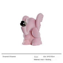 Modern Simple Resin Flocking Animal Character Cartoon - ALINDA DECOR