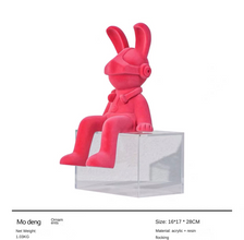 Modern Simple Resin Flocking Animal Character Cartoon - ALINDA DECOR