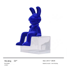 Modern Simple Resin Flocking Animal Character Cartoon - ALINDA DECOR