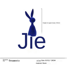 Modern Simple Resin Flocking Animal Character Cartoon - ALINDA DECOR