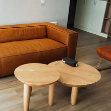 โมเดิร์นตารางไม้กาแฟสำหรับห้องนั่งเล่นเฟอร์นิเจอร์ในครัวเรือน Designer ด้านข้างโซฟาตารางระเบียงพักผ่อนรอบกาแฟตาราง - ALINDA DECOR