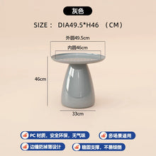 โต๊ะน้ำชาแบบเรียบง่ายโต๊ะกาแฟพลาสติกใสเช้าสไตล์นอร์ดิกทรงกลมสวยงามทันสมัยเฟอร์นิเจอร์ห้องนอน - ALINDA DECOR