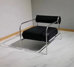 เลานจ์พักผ่อนแบบพกพาเก้าอี้ทรงโมเดิร์นห้องนั่งเล่นเดี่ยวหรูหราสีขาวดีไซน์เก้าอี้ทรงโมเดิร์นเก้าอี้สตูลแซนดาลี - ALINDA DECOR