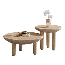 โมเดิร์นตารางไม้กาแฟสำหรับห้องนั่งเล่นเฟอร์นิเจอร์ในครัวเรือน Designer ด้านข้างโซฟาตารางระเบียงพักผ่อนรอบกาแฟตาราง - ALINDA DECOR