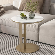 โต๊ะกาแฟทรงกลมสไตล์โรงแรมหรูหราไม่เหมือนใครโต๊ะรับประทานอาหารทันสมัยศูนย์ชาโซฟามุมด้านข้างของศาลา perabot rumah - ALINDA DECOR