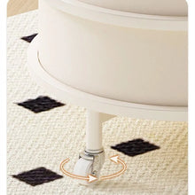 โต๊ะกาแฟข้างโซฟาห้องนั่งเล่นนอร์ดิกแบบเคลื่อนย้ายได้หลายชั้นรถเข็นห้องนอน Nightstand ระเบียง