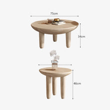 โมเดิร์นตารางไม้กาแฟสำหรับห้องนั่งเล่นเฟอร์นิเจอร์ในครัวเรือน Designer ด้านข้างโซฟาตารางระเบียงพักผ่อนรอบกาแฟตาราง - ALINDA DECOR