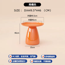 โต๊ะน้ำชาแบบเรียบง่ายโต๊ะกาแฟพลาสติกใสเช้าสไตล์นอร์ดิกทรงกลมสวยงามทันสมัยเฟอร์นิเจอร์ห้องนอน - ALINDA DECOR