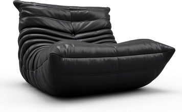 Soft Microfiber Leather Floor Lounge Chair Lazy Sofa Accent Chair for Living Room Bedroom - ALINDA DECOR