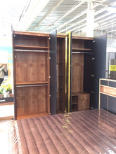 ชุดห้องนอนครบเซ็ท รุ่น-แบล็คโกล เตียง+ตู้ผ้า+โต๊ะแป้ง - ALINDA DECOR