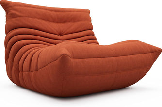 Soft Microfiber Leather Floor Lounge Chair Lazy Sofa Accent Chair for Living Room Bedroom - ALINDA DECOR