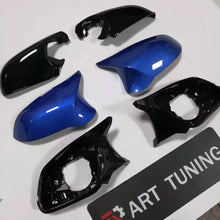 ฝาครอบกระจกข้างรถยนต์สำหรับ BMW ซีรีส์1 2 3 4 X1 ABS 6ชิ้นรุ่นใหม่ด้านขวา