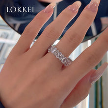 เครื่องประดับที่ดีผู้ผลิตขายส่งรูปไข่ตัดแหวนเพชรเต็มรูปแบบสำหรับผู้หญิงฮิปฮอปสเตอร์ลิงเงิน - ALINDA DECOR