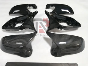 ชุดคลุมกระจกมองข้างสำหรับ BMW 1 2 3 4ชุด X1 E84คาร์บอนไฟเบอร์ชุดคลุมกระจกมองข้างขวาใหม่6ชิ้น
