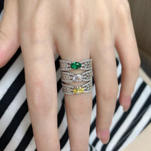 SITA Jewelry: S925 Sterling Silver Emerald Ring - ALINDA DECOR