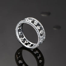 SITA Jewelry: White Gold-Plated 925 Silver Twisted Engagement and Wedding Ring - ALINDA DECOR