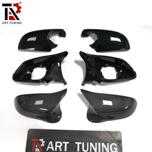 ชุดคลุมกระจกมองข้างสำหรับ BMW 1 2 3 4ชุด X1 E84คาร์บอนไฟเบอร์ชุดคลุมกระจกมองข้างขวาใหม่6ชิ้น