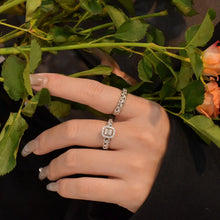 SITA Jewelry: S925 Silver Twisted Diamond Ring Set