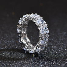 เครื่องประดับที่ดีผู้ผลิตขายส่งรูปไข่ตัดแหวนเพชรเต็มรูปแบบสำหรับผู้หญิงฮิปฮอปสเตอร์ลิงเงิน - ALINDA DECOR