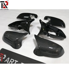 ชุดคลุมกระจกมองข้างสำหรับ BMW 1 2 3 4ชุด X1 E84คาร์บอนไฟเบอร์ชุดคลุมกระจกมองข้างขวาใหม่6ชิ้น