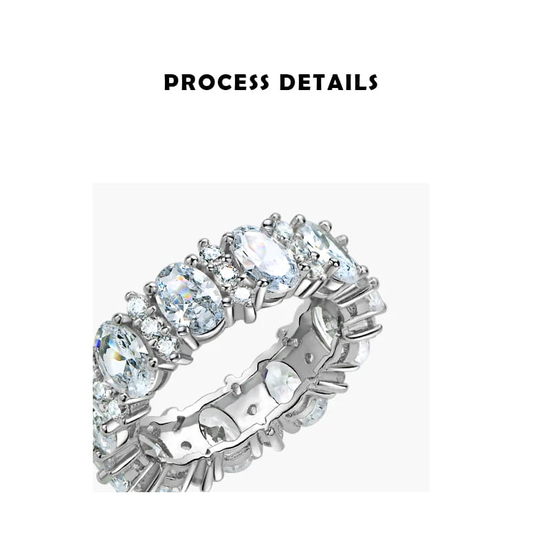 เครื่องประดับที่ดีผู้ผลิตขายส่งรูปไข่ตัดแหวนเพชรเต็มรูปแบบสำหรับผู้หญิงฮิปฮอปสเตอร์ลิงเงิน