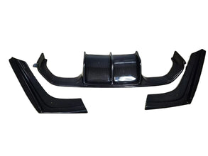 กันชนหลัง F83 M3สำหรับ BMW F82 M4 F80แผ่นคาร์บอนไฟเบอร์แห้ง