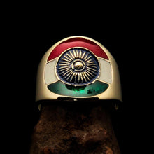 Perfectly crafted Men's National Flag Ring India - solid Brass