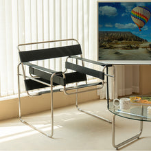 Vassili Chair Ins Nordic Saddle Leather Net Red Chair Stainless Steel Leisure Backrest Armchair