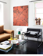 Vassili Chair Ins Nordic Saddle Leather Net Red Chair Stainless Steel Leisure Backrest Armchair