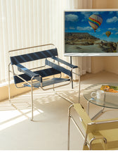 Vassili Chair Ins Nordic Saddle Leather Net Red Chair Stainless Steel Leisure Backrest Armchair