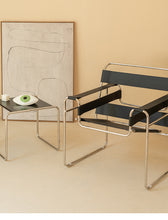 Vassili Chair Ins Nordic Saddle Leather Net Red Chair Stainless Steel Leisure Backrest Armchair