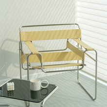 Vassili Chair Ins Nordic Saddle Leather Net Red Chair Stainless Steel Leisure Backrest Armchair