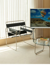 Vassili Chair Ins Nordic Saddle Leather Net Red Chair Stainless Steel Leisure Backrest Armchair