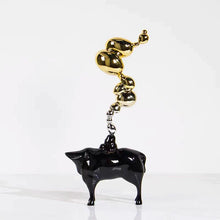 Modern Simple Resin Flocking Animal Character Cartoon - ALINDA DECOR