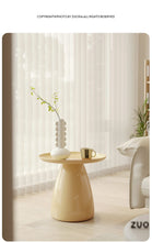 โต๊ะน้ำชาแบบเรียบง่ายโต๊ะกาแฟพลาสติกใสเช้าสไตล์นอร์ดิกทรงกลมสวยงามทันสมัยเฟอร์นิเจอร์ห้องนอน - ALINDA DECOR