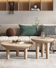 โมเดิร์นตารางไม้กาแฟสำหรับห้องนั่งเล่นเฟอร์นิเจอร์ในครัวเรือน Designer ด้านข้างโซฟาตารางระเบียงพักผ่อนรอบกาแฟตาราง - ALINDA DECOR