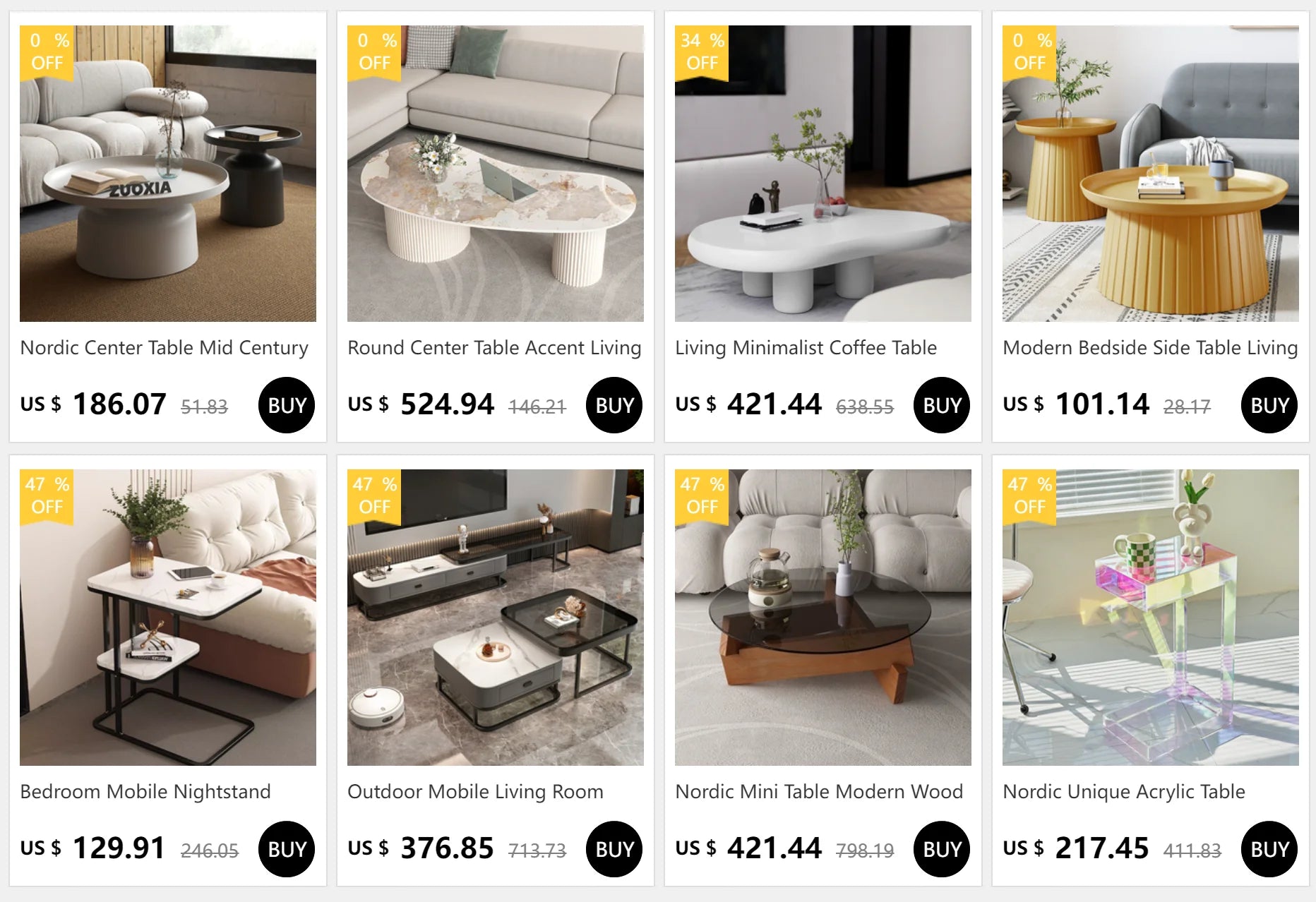 โต๊ะกาแฟทรงกลมสไตล์โรงแรมหรูหราไม่เหมือนใครโต๊ะรับประทานอาหารทันสมัยศูนย์ชาโซฟามุมด้านข้างของศาลา perabot rumah - ALINDA DECOR